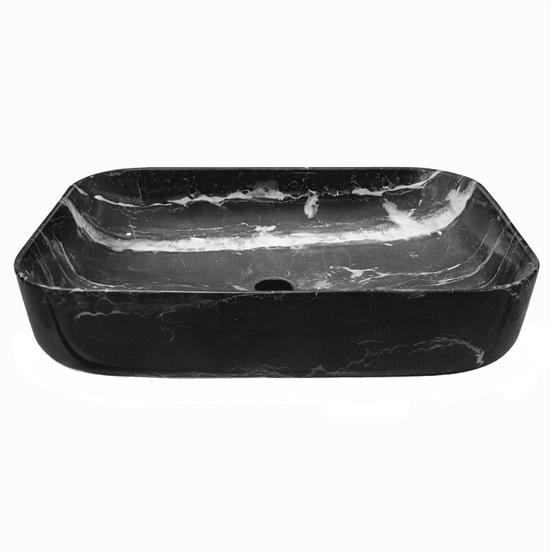 Lavamanos Marquina  51x39x14cm Negro