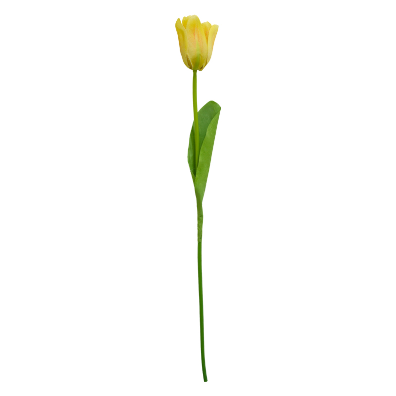 Flor Tulipán Artificial Amarilla 60cm