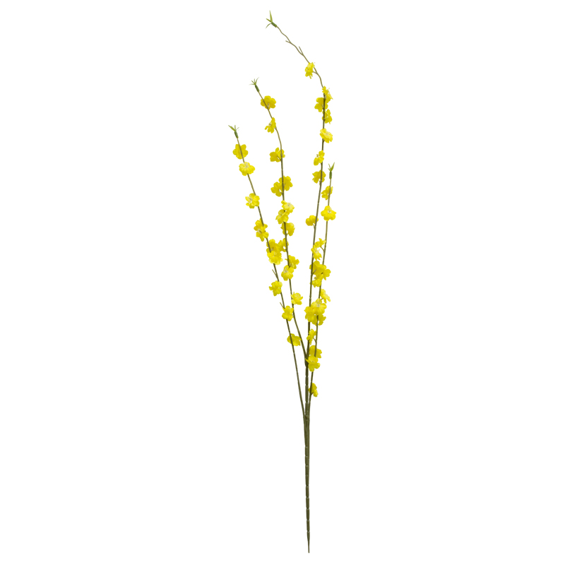 Rama Flor Cerezo Artificial Amarilla 75cm