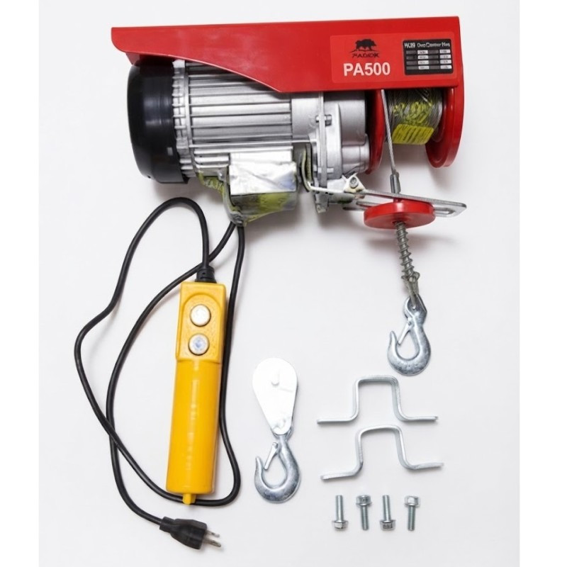 Tecle eléctrico 250/500 kg BUFFALO® 220 V-60 Hz