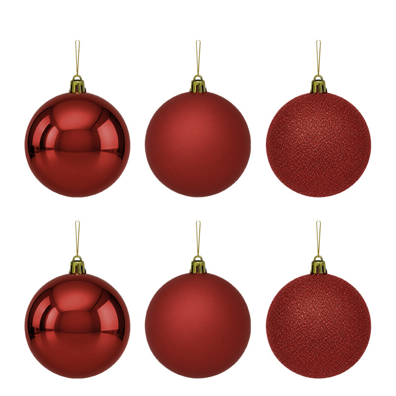 Bola Navidad Basic Roja 6cm 6 Piezas
