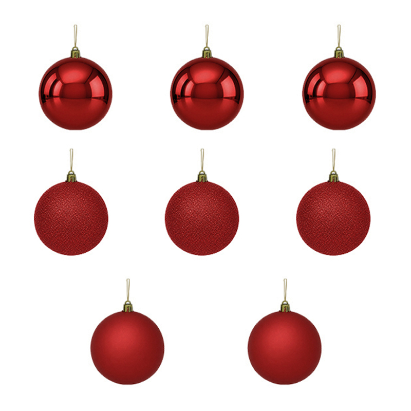 Bola Navidad Basic Roja 5cm 8 Piezas
