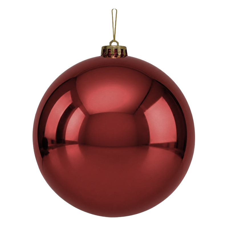 Bola Navidad  Roja 20cm Brillante