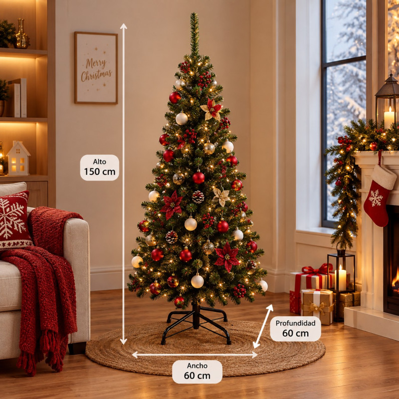 Árbol de Navidad Orleans 5 Pies 150cm 215Tips 