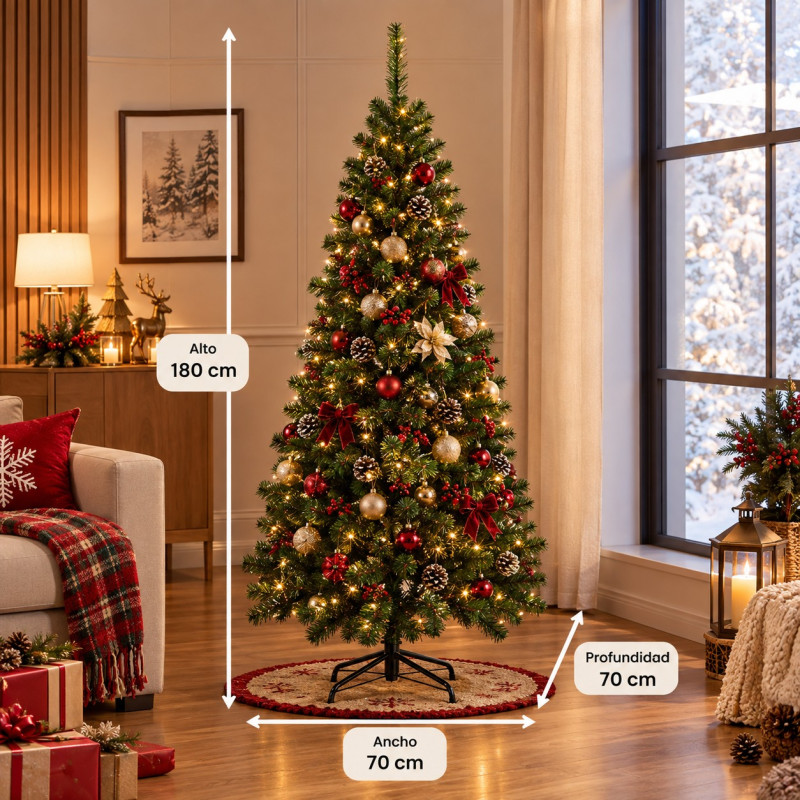 Árbol de Navidad Orleans 6 Pies 180cm 335Tips 