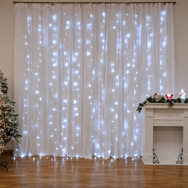 Luces de Navidad Cortina X260 Led Luz Blanca 