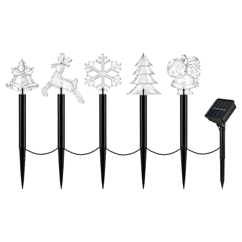 Estaca Navideña Solar para Exterior con Varios Diseños X5 Piezas 