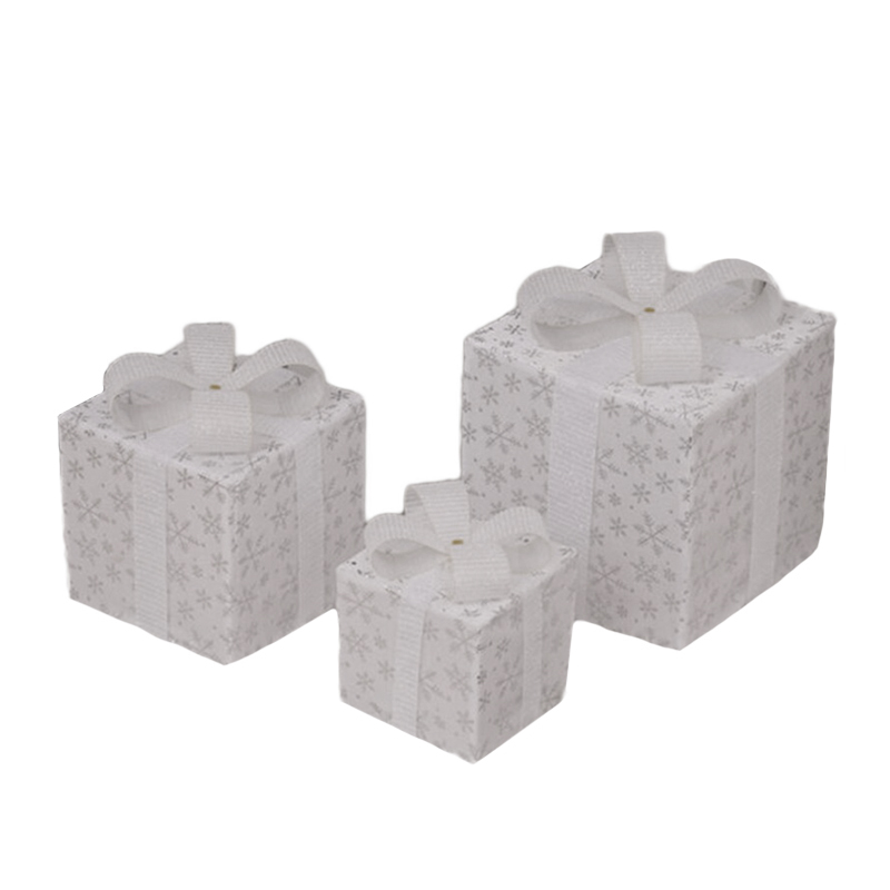 Regalos de Navidad con Luz Blanco 