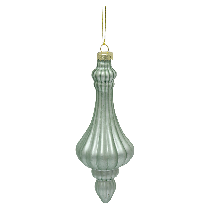 Adorno Finial Colgante Verde Pastel