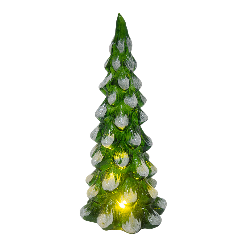 Árbol Decorativo Verde Glitter 9X16cm 