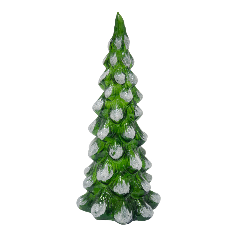 Árbol Decorativo Verde Glitter 9X16cm 
