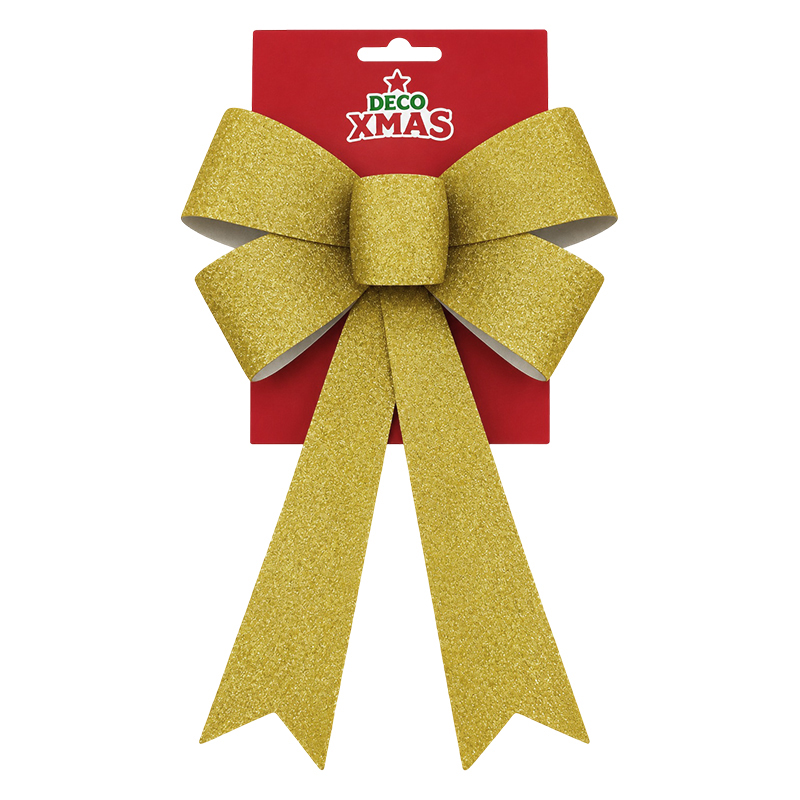 Lazo de Navidad Oro Escarcha