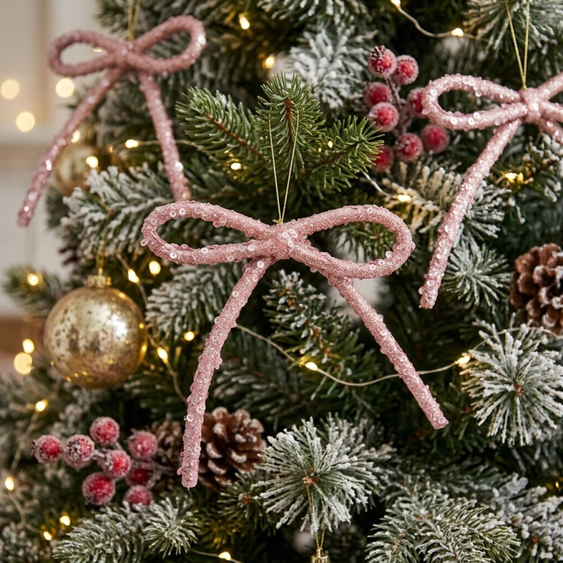Lazo Colgante 16cm Rosa
