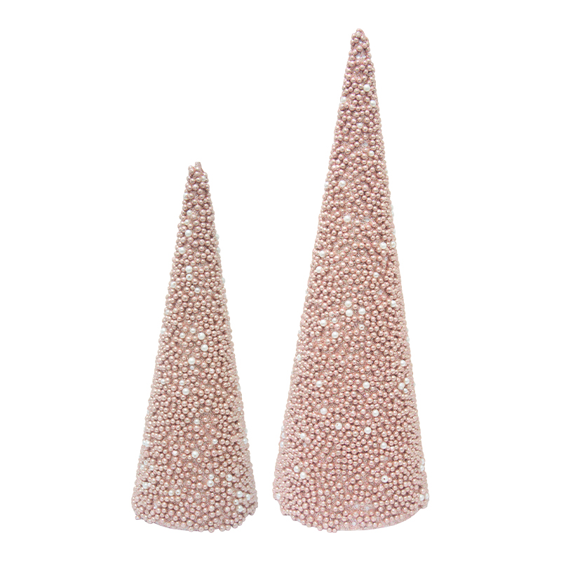 Árbol 2 Piezas Rosa Xmas 42cm