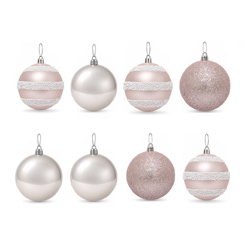 Set de 8 Bolas Navideñas 5cm