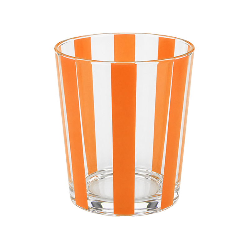 Vaso Rayas Naranja de 400ml