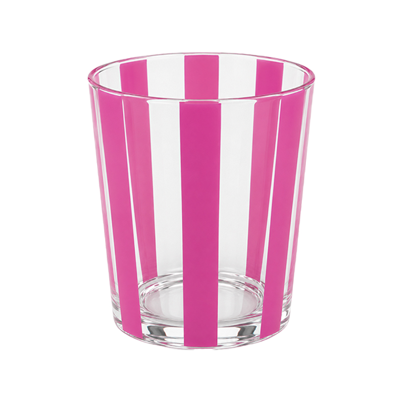 Vaso Rayas Rosadas de 400 ml