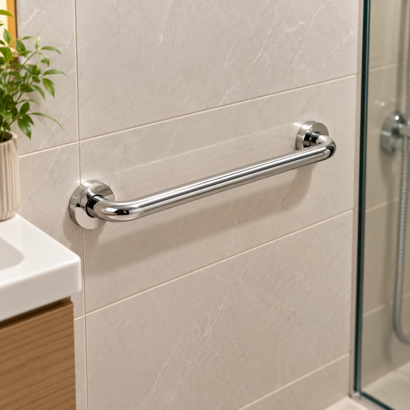 Soporte de Baño Inoxidable 15" D.19mm