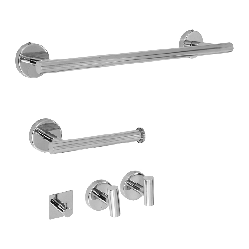 Accesorios para Baño Voila Cromado de 5 Piezas
