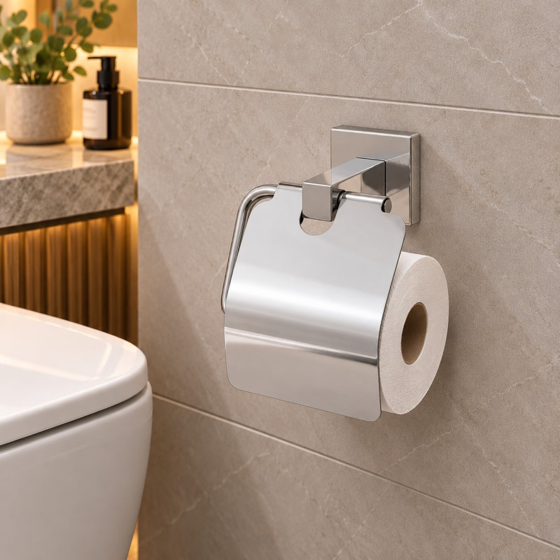 Papelera Norwich Cromada