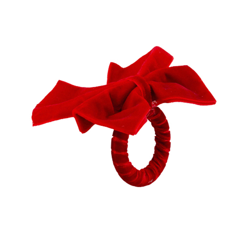 Anillo para Servilleta Diseño de Lazo Rojo