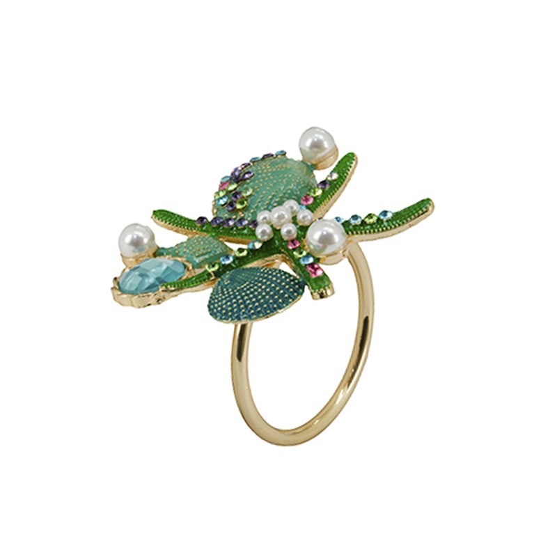 Anillo para Servilleta Diseño de Concha Estrella