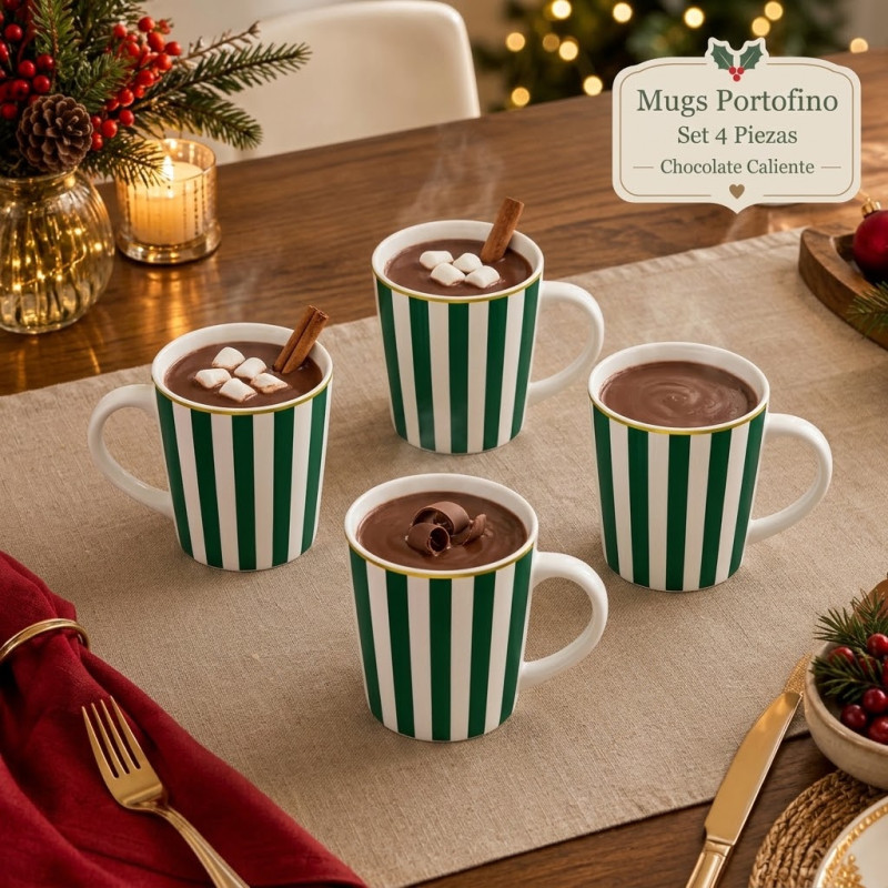 Mugs Portofino 4 Piezas Set  