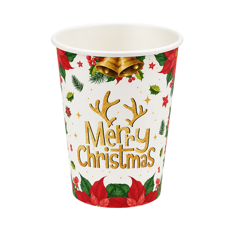 Vaso 9oz Flor Ponsetia 10 Unidades