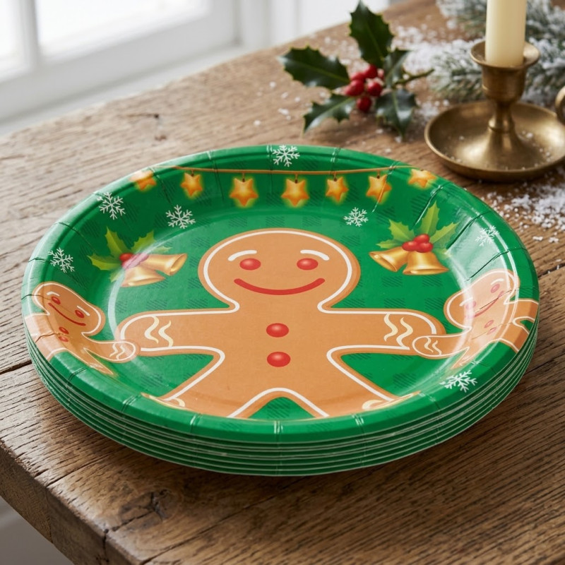Plato 18cm Niño Galleta 10 Unidades
