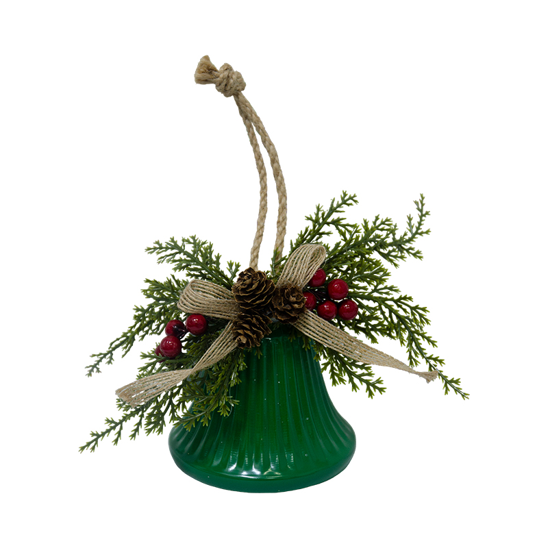 Campana Verde Colgante 19cm