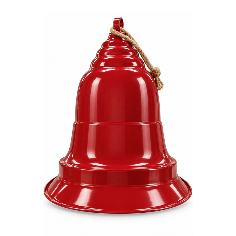 Campana Colgante Roja 60cm