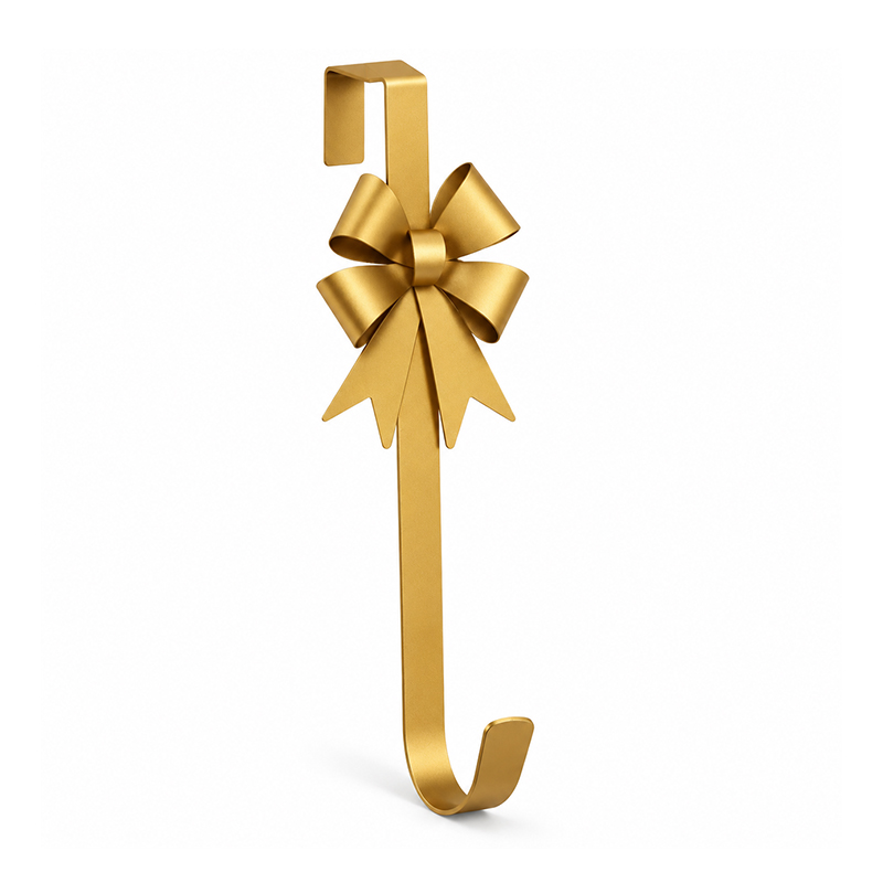 Gancho para Corona Oro con Lazo Metal 38cm