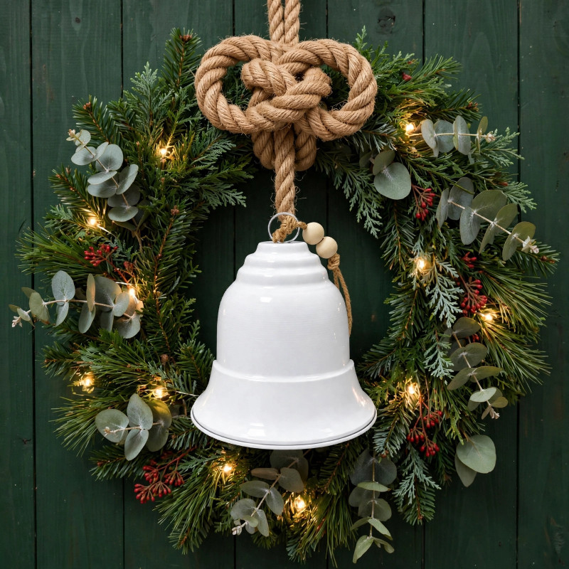 Cascabel Colgante Blanco de 40 cm
