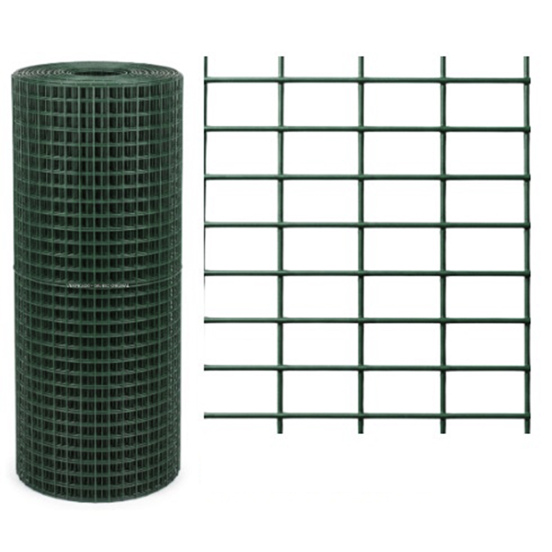 Malla Galvanizada Plastificada Verde 1x1" 1x30mt 