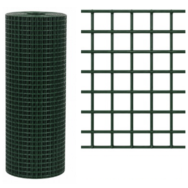Malla Galvanizada Plastificada Verde 1/2"x1/2" 1x30mt 