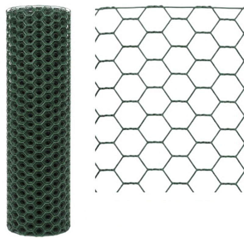 Malla Galvanizada Hexagonal Plastificada Verde 5/8" 1x30mt 