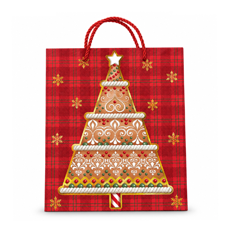 Funda de Regalo Navideña de 32X26X10cm