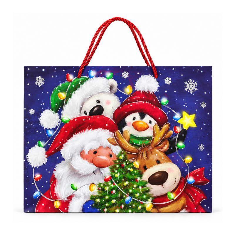 Funda de Regalo Navideña de 26X32X10cm