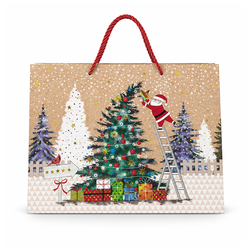 Funda de Regalo Navideña de 34X45X12cm