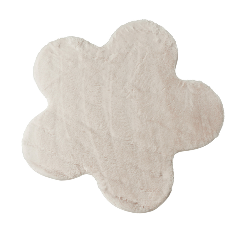 Alfombra Flor Ivory 90cm