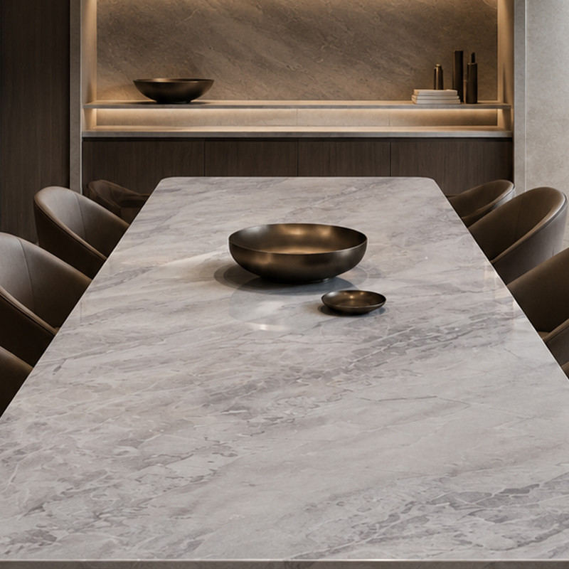 Piedra Sinterizada 80x260cm x 15mm Gris Maido Pulido (2.08)