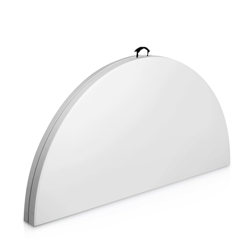 Mesa Circular Plegable Blanca 120cm 