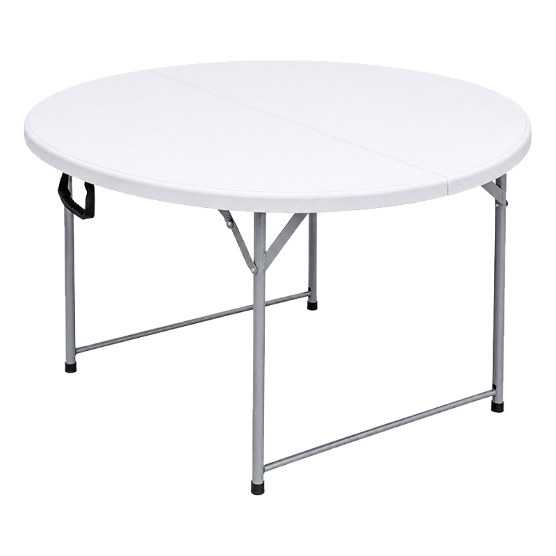 Mesa Circular Plegable Blanca 120cm 