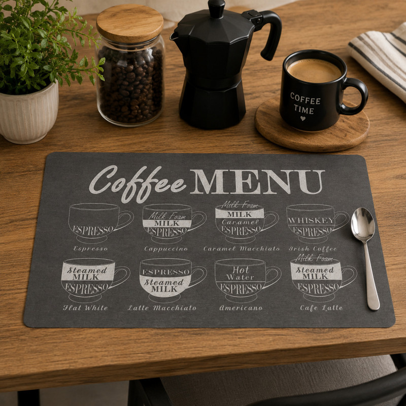 Individual Coffee Menú 30x45cm