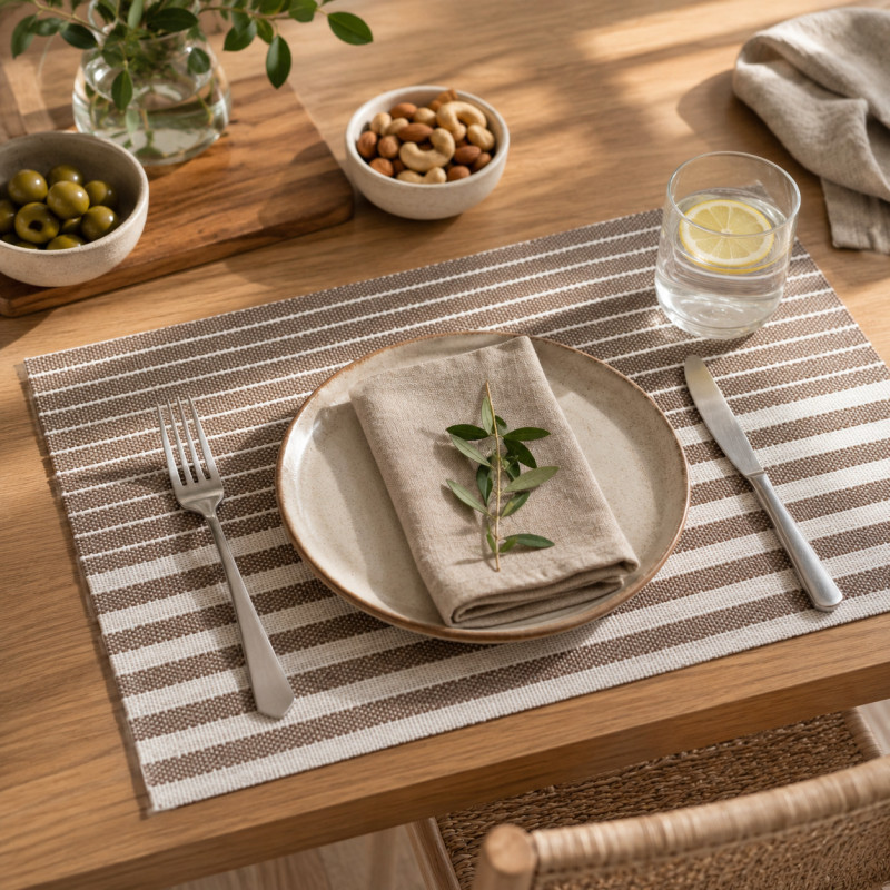 Individual Pommel 30x45cm  Café