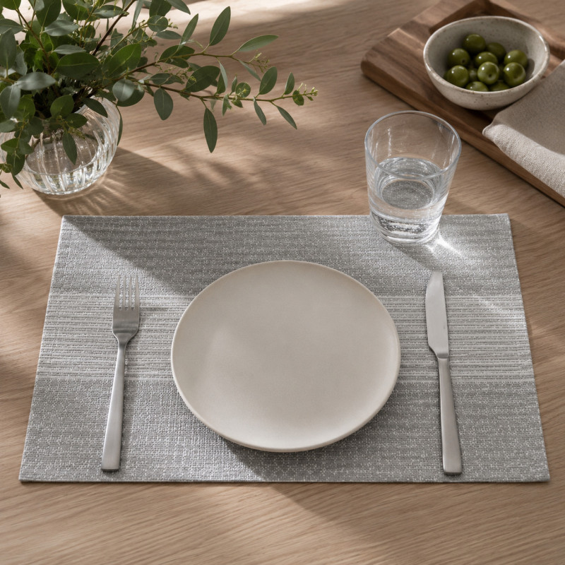 Individual Piero 30x45cm Plata