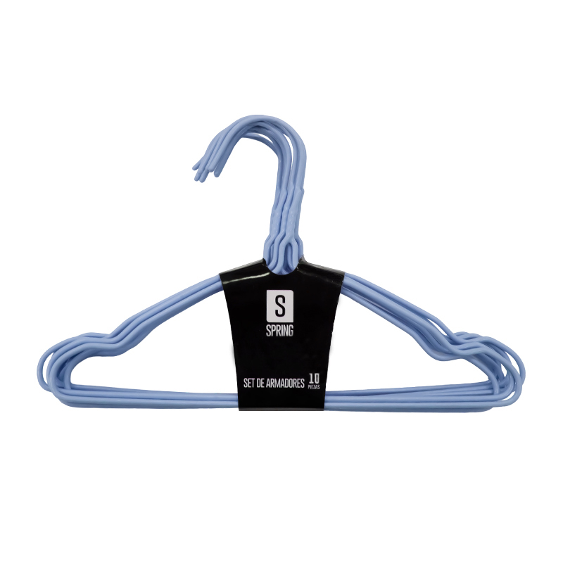 Armador Celeste de Metal para Ropa de Niño 10 Piezas