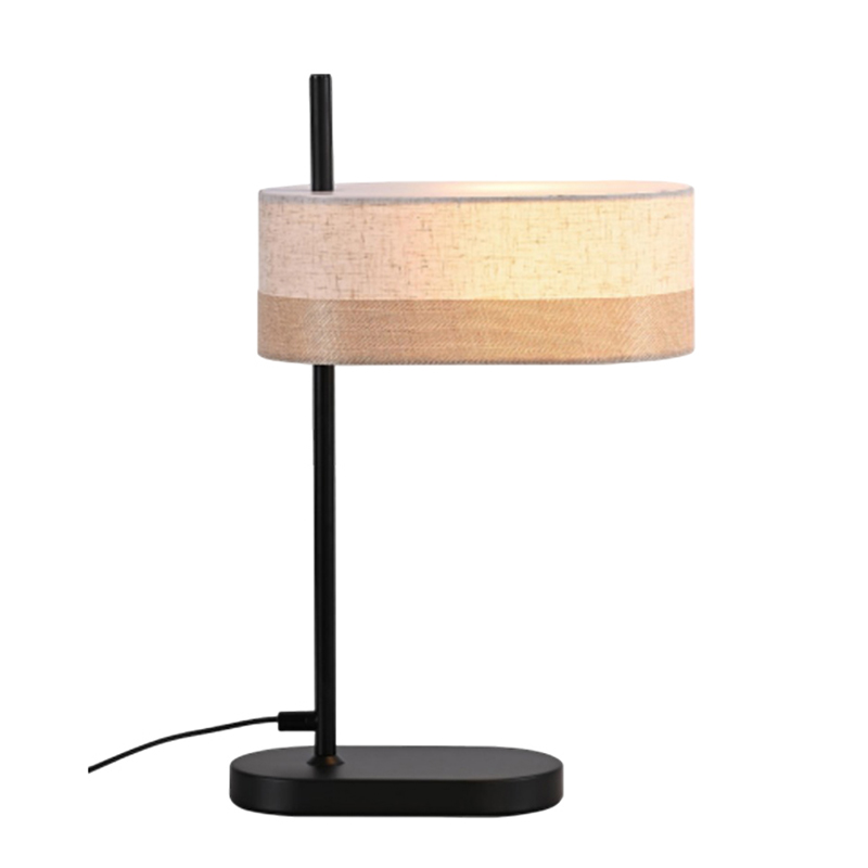 Lámpara de Mesa Capri 1xE14 Beige Negro