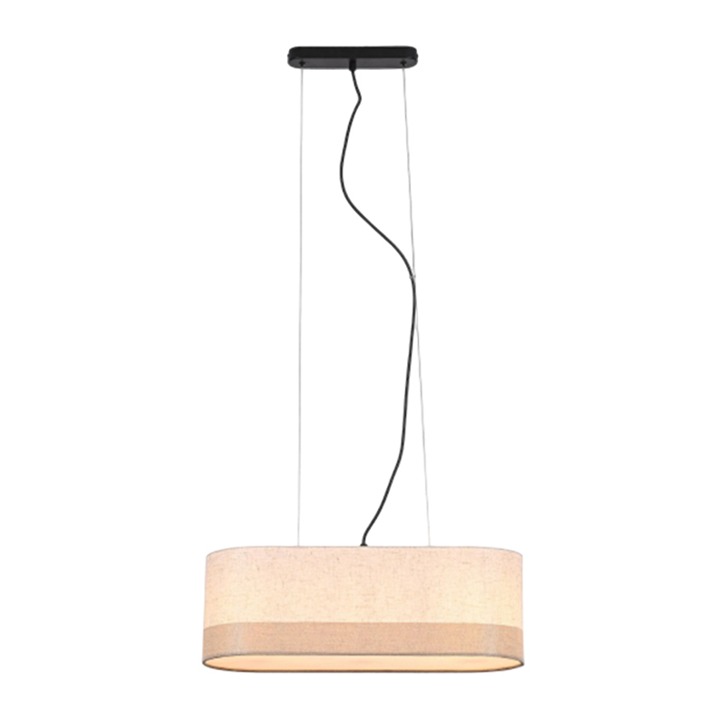 Lámpara de Techo Capri 3 x E27 Beige Negro