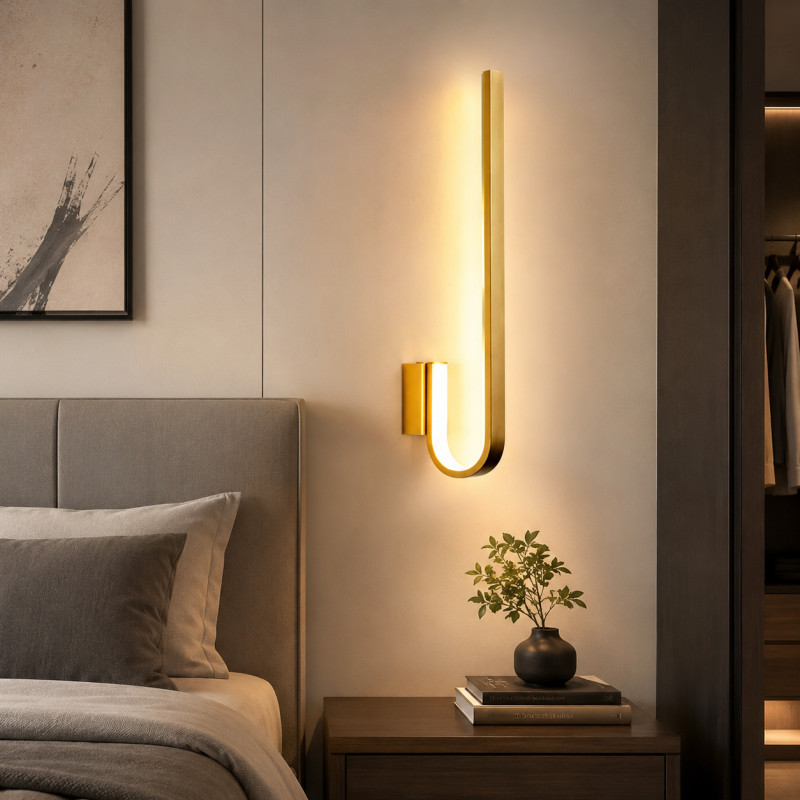 Aplique de Pared Laguna Led 13w Dorado